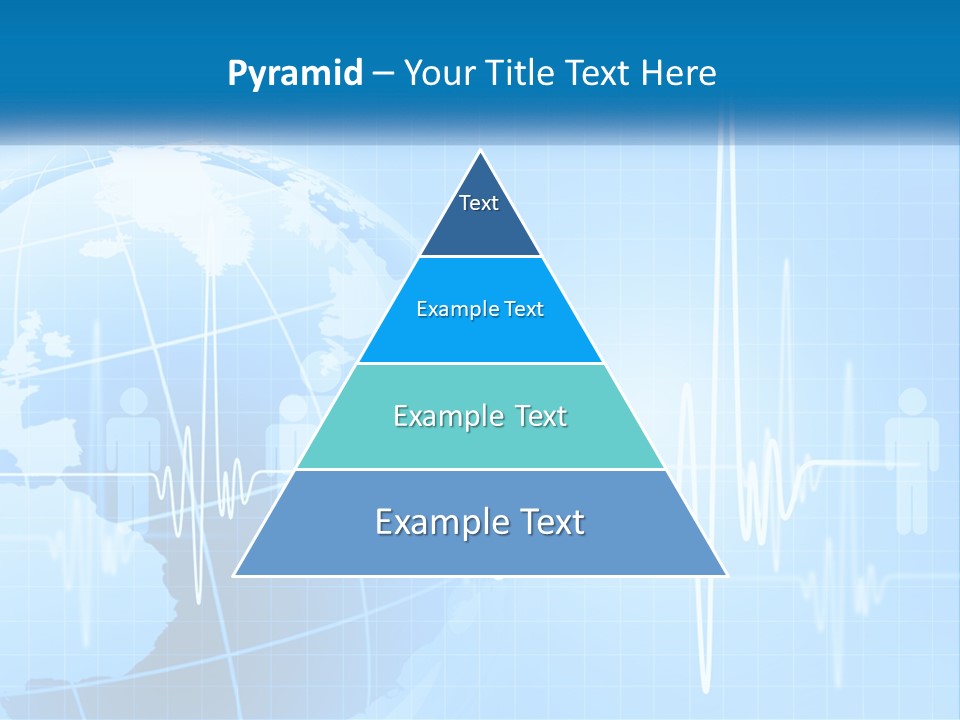 A Blue Globe With A Heart On It PowerPoint Template