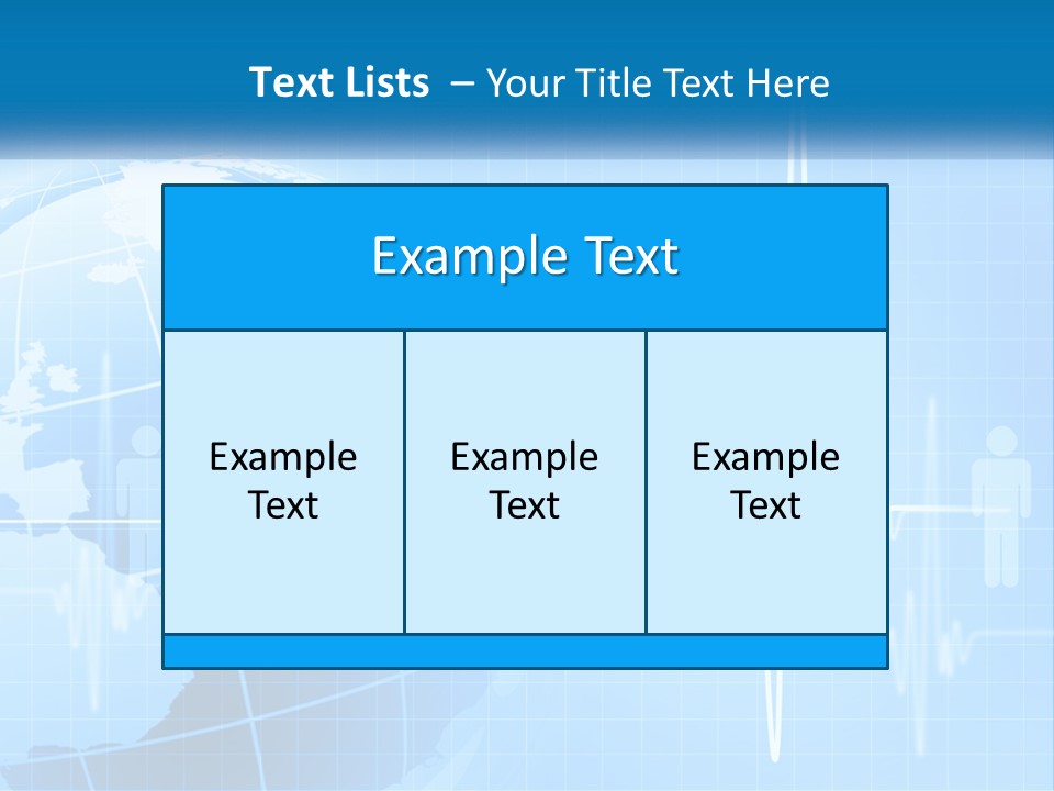 A Blue Globe With A Heart On It PowerPoint Template