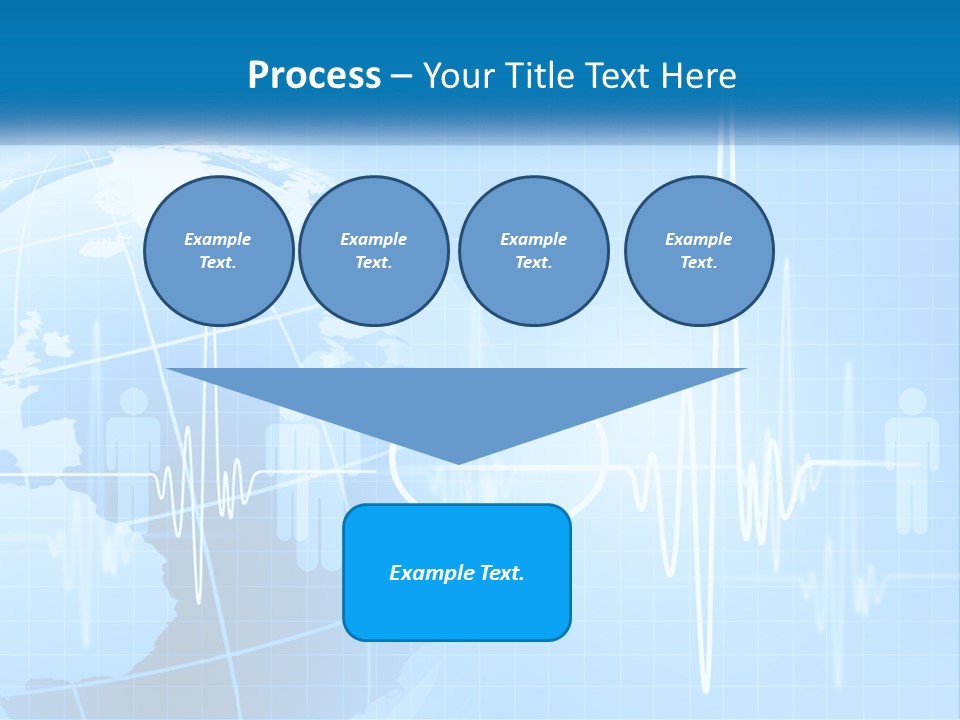 A Blue Globe With A Heart On It PowerPoint Template