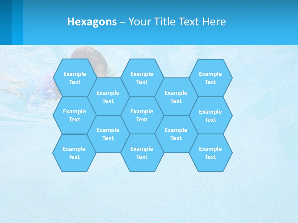 A Young Girl Swimming In A Pool Of Water PowerPoint Template