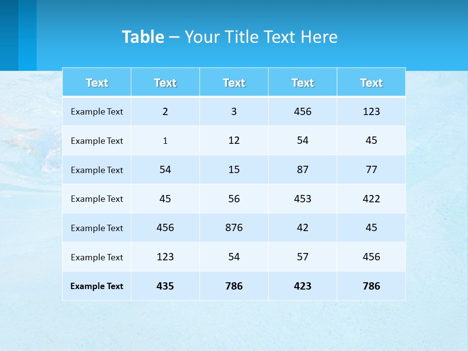 A Young Girl Swimming In A Pool Of Water PowerPoint Template