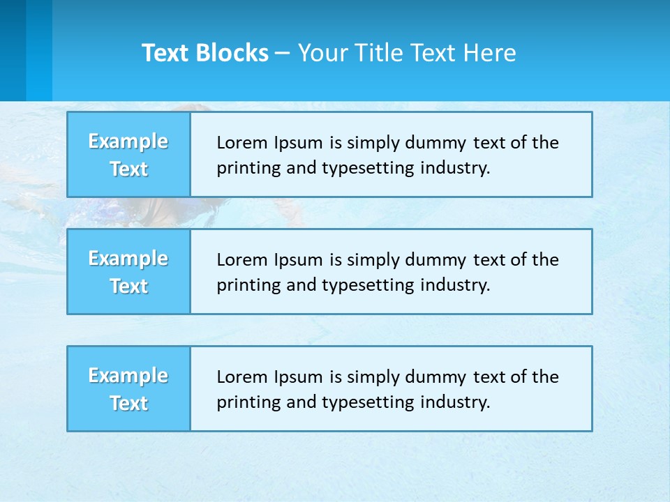 A Young Girl Swimming In A Pool Of Water PowerPoint Template