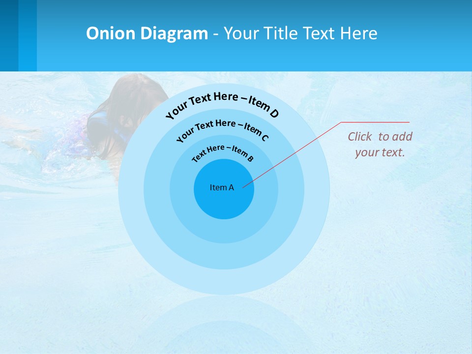 A Young Girl Swimming In A Pool Of Water PowerPoint Template