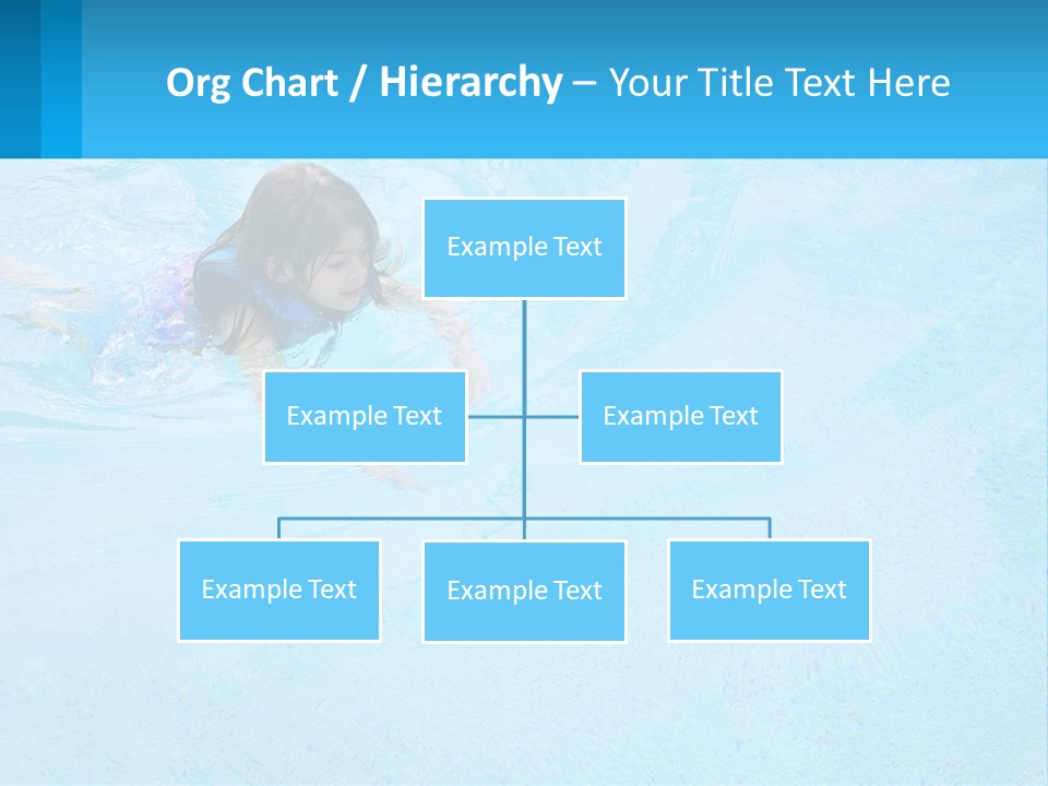 A Young Girl Swimming In A Pool Of Water PowerPoint Template