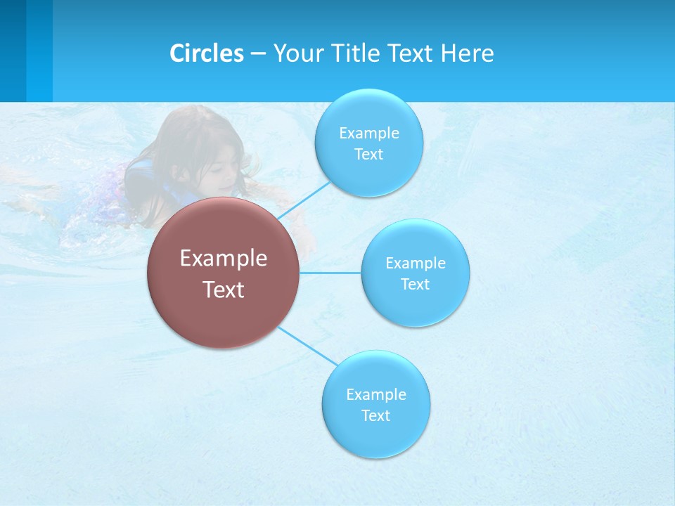 A Young Girl Swimming In A Pool Of Water PowerPoint Template