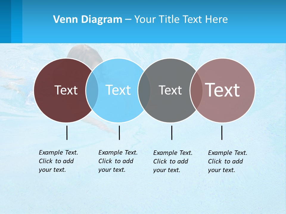 A Young Girl Swimming In A Pool Of Water PowerPoint Template