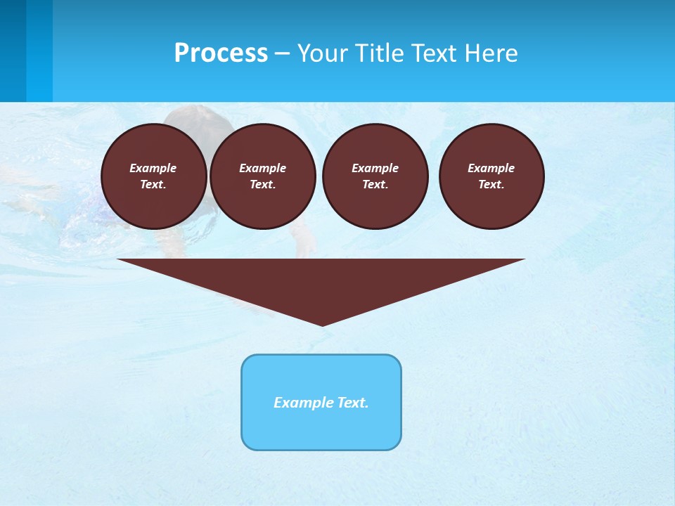 A Young Girl Swimming In A Pool Of Water PowerPoint Template