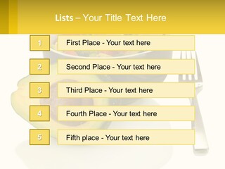 A Bowl Of Salad With An Avocado Next To A Fork PowerPoint Template