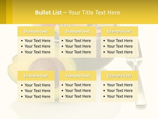 A Bowl Of Salad With An Avocado Next To A Fork PowerPoint Template