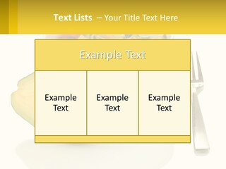 A Bowl Of Salad With An Avocado Next To A Fork PowerPoint Template