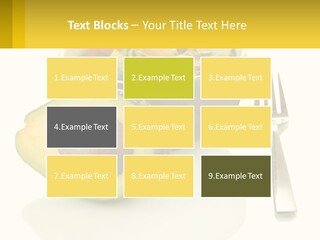 A Bowl Of Salad With An Avocado Next To A Fork PowerPoint Template