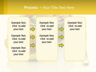 A Bowl Of Salad With An Avocado Next To A Fork PowerPoint Template