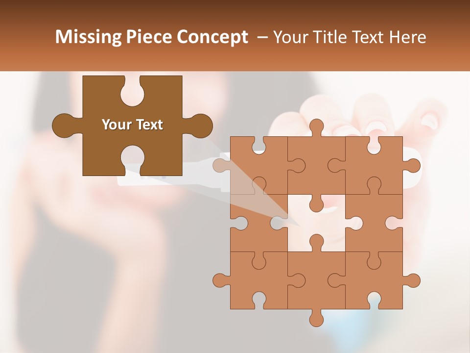 A Woman Holding A Toothbrush In Her Hand PowerPoint Template