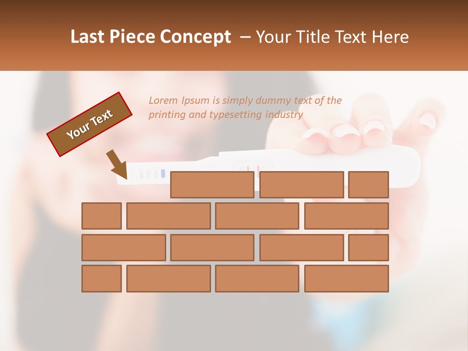 A Woman Holding A Toothbrush In Her Hand PowerPoint Template