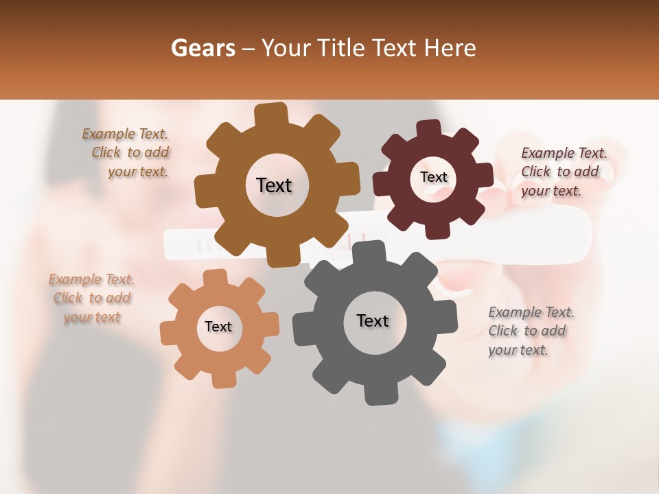 A Woman Holding A Toothbrush In Her Hand PowerPoint Template