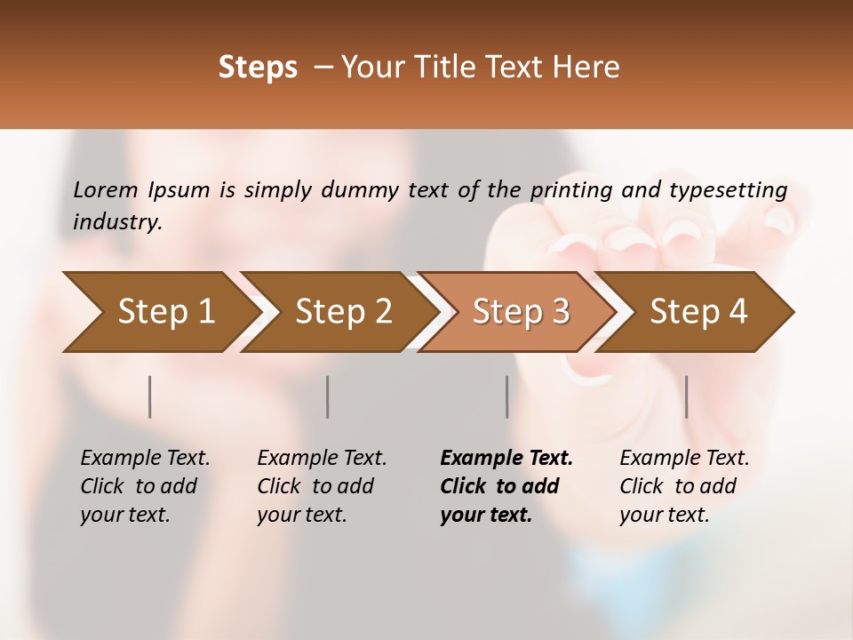 A Woman Holding A Toothbrush In Her Hand PowerPoint Template
