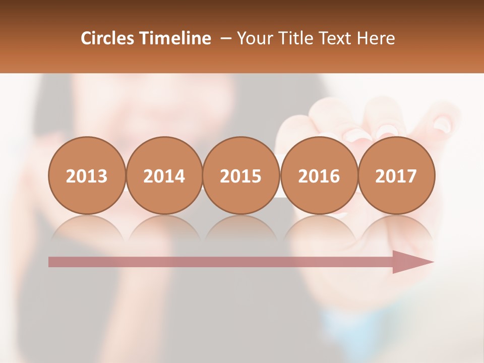 A Woman Holding A Toothbrush In Her Hand PowerPoint Template