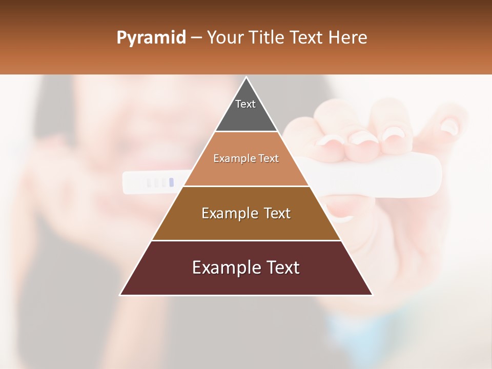 A Woman Holding A Toothbrush In Her Hand PowerPoint Template