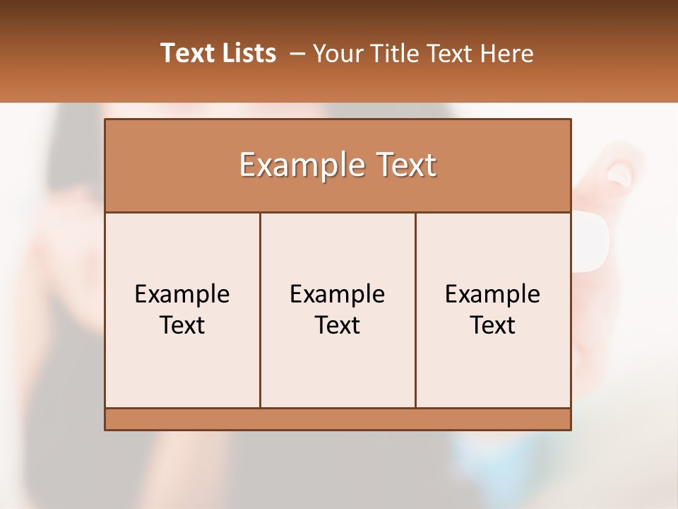 A Woman Holding A Toothbrush In Her Hand PowerPoint Template