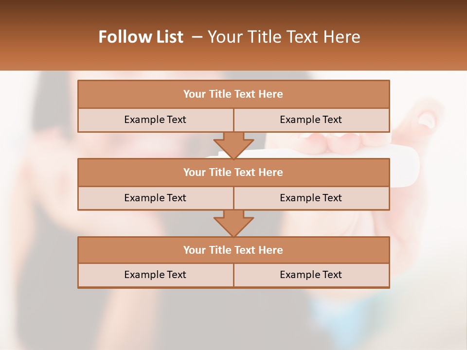 A Woman Holding A Toothbrush In Her Hand PowerPoint Template