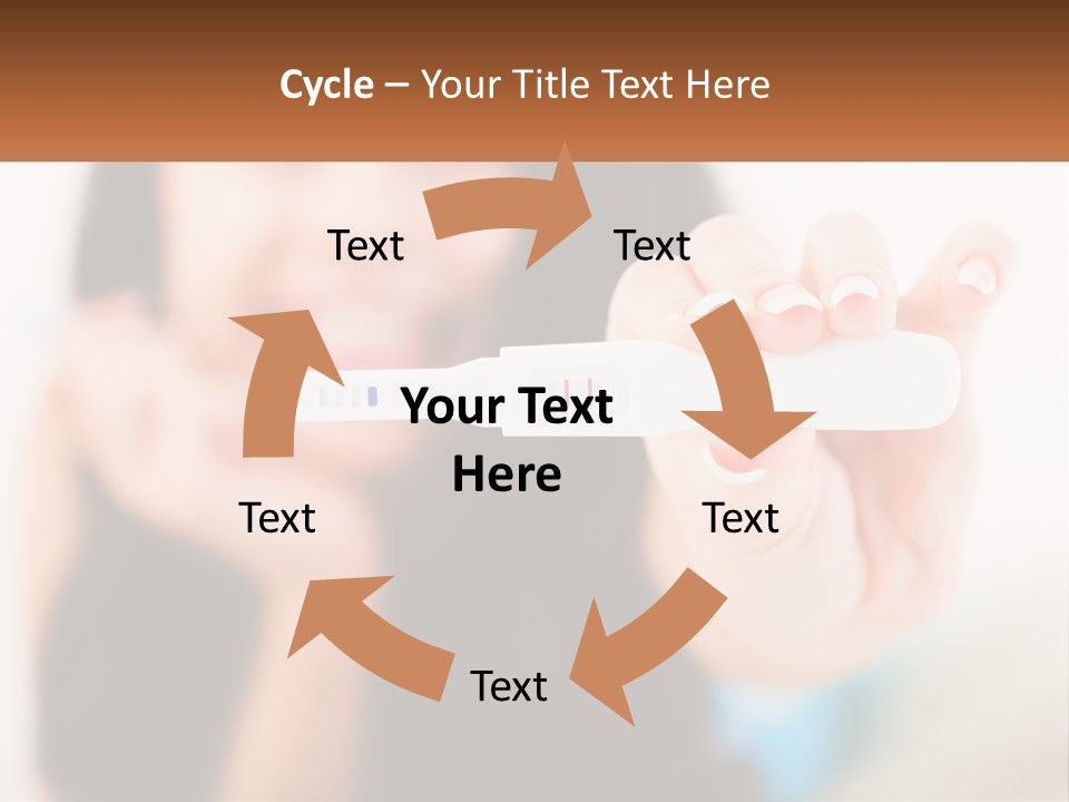 A Woman Holding A Toothbrush In Her Hand PowerPoint Template