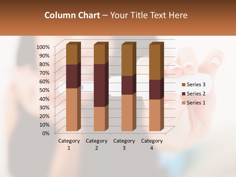 A Woman Holding A Toothbrush In Her Hand PowerPoint Template