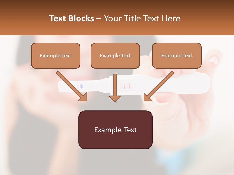 A Woman Holding A Toothbrush In Her Hand PowerPoint Template