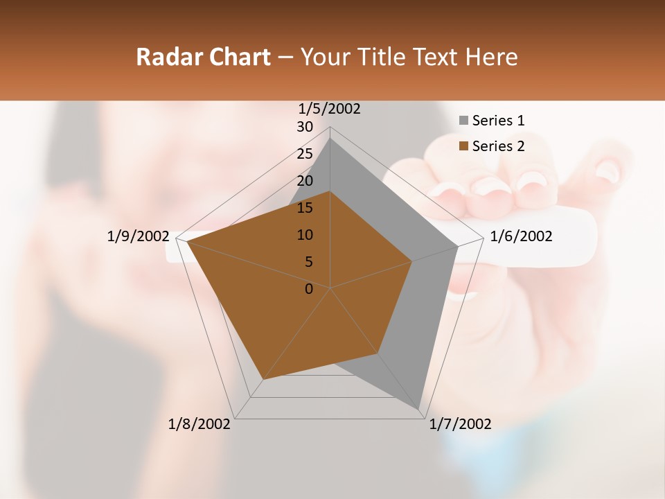 A Woman Holding A Toothbrush In Her Hand PowerPoint Template