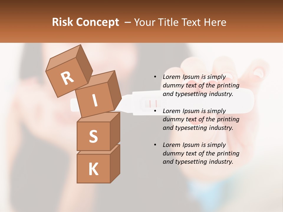 A Woman Holding A Toothbrush In Her Hand PowerPoint Template