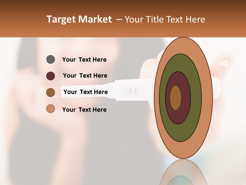 A Woman Holding A Toothbrush In Her Hand PowerPoint Template