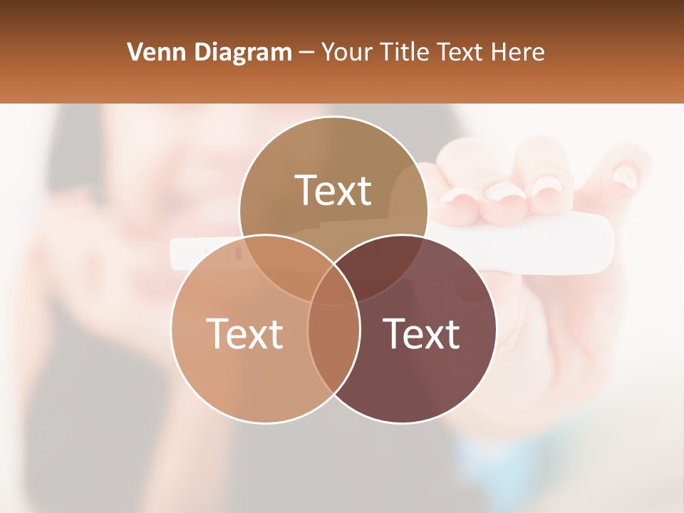 A Woman Holding A Toothbrush In Her Hand PowerPoint Template