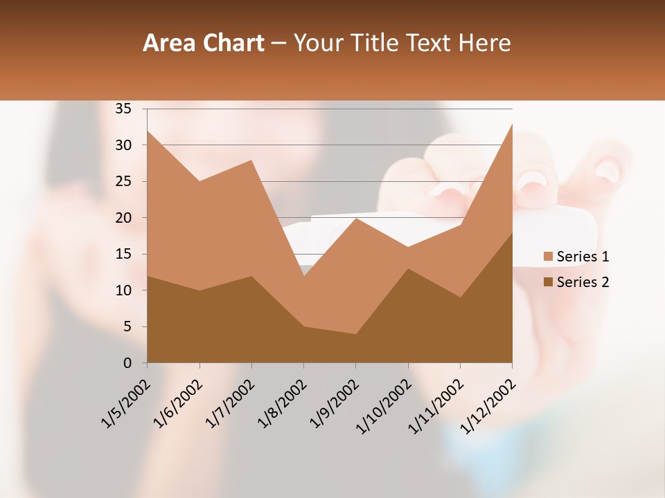 A Woman Holding A Toothbrush In Her Hand PowerPoint Template