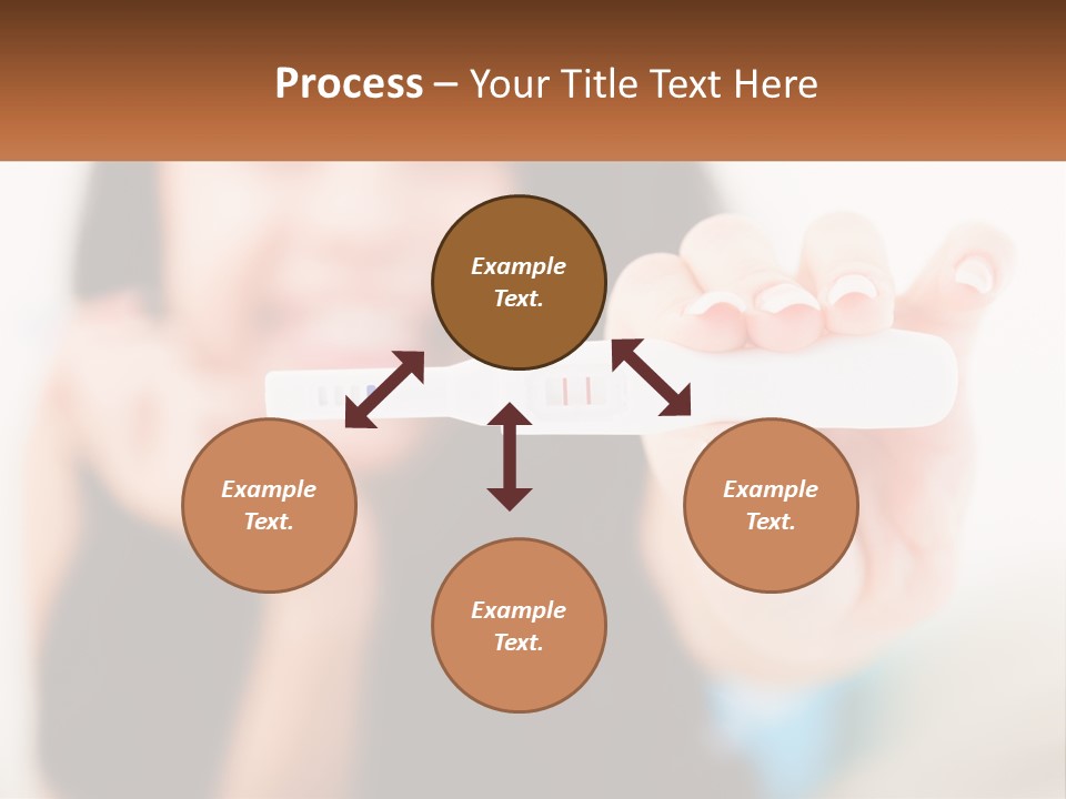 A Woman Holding A Toothbrush In Her Hand PowerPoint Template