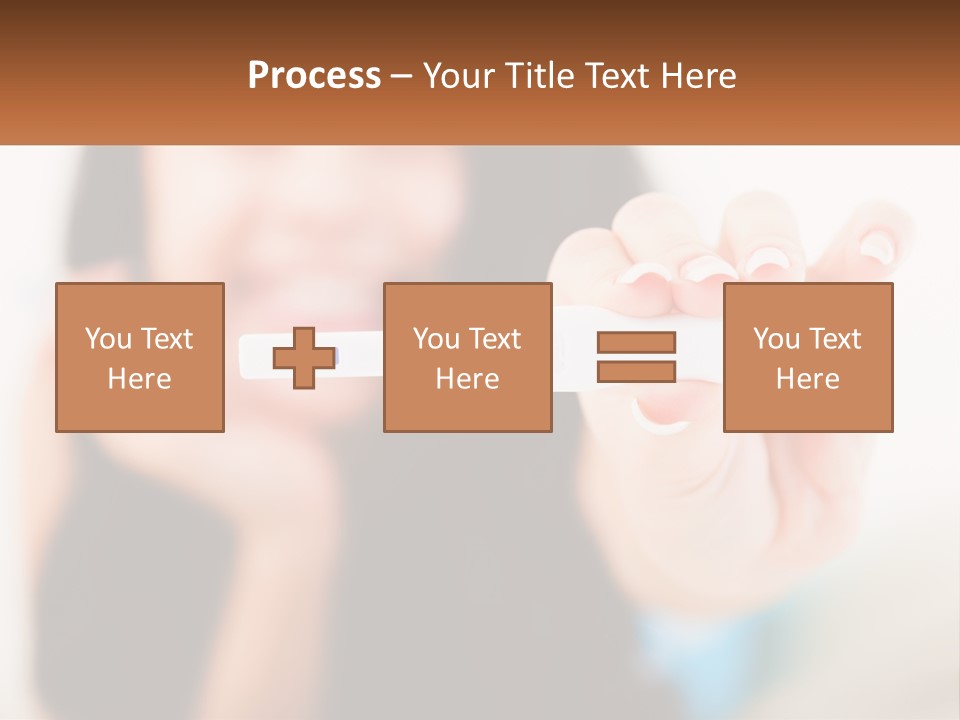 A Woman Holding A Toothbrush In Her Hand PowerPoint Template