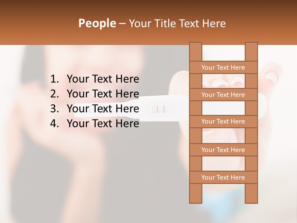 A Woman Holding A Toothbrush In Her Hand PowerPoint Template