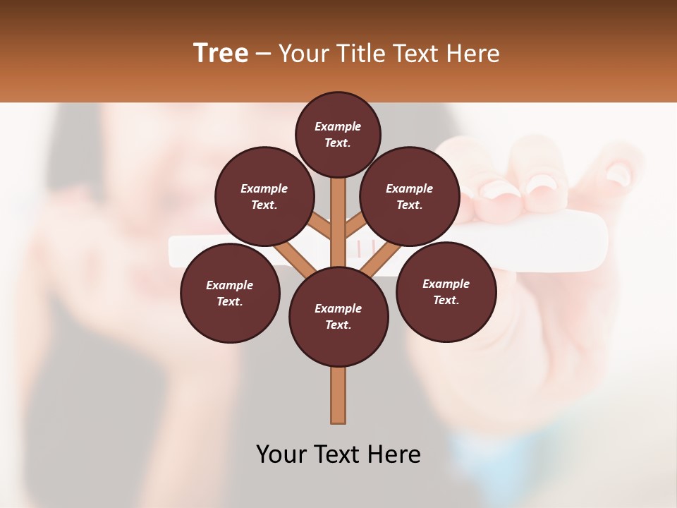 A Woman Holding A Toothbrush In Her Hand PowerPoint Template