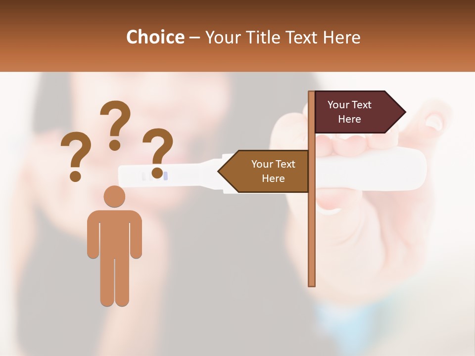 A Woman Holding A Toothbrush In Her Hand PowerPoint Template