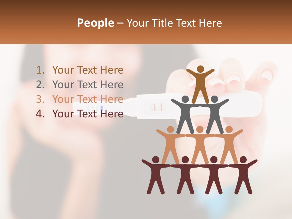 A Woman Holding A Toothbrush In Her Hand PowerPoint Template