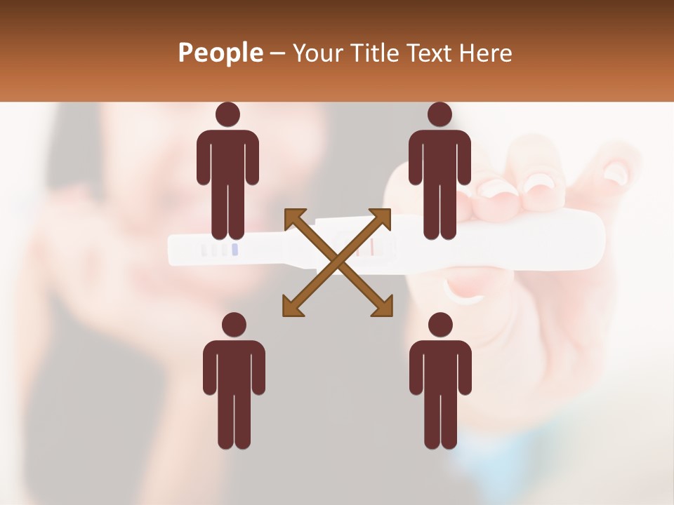 A Woman Holding A Toothbrush In Her Hand PowerPoint Template