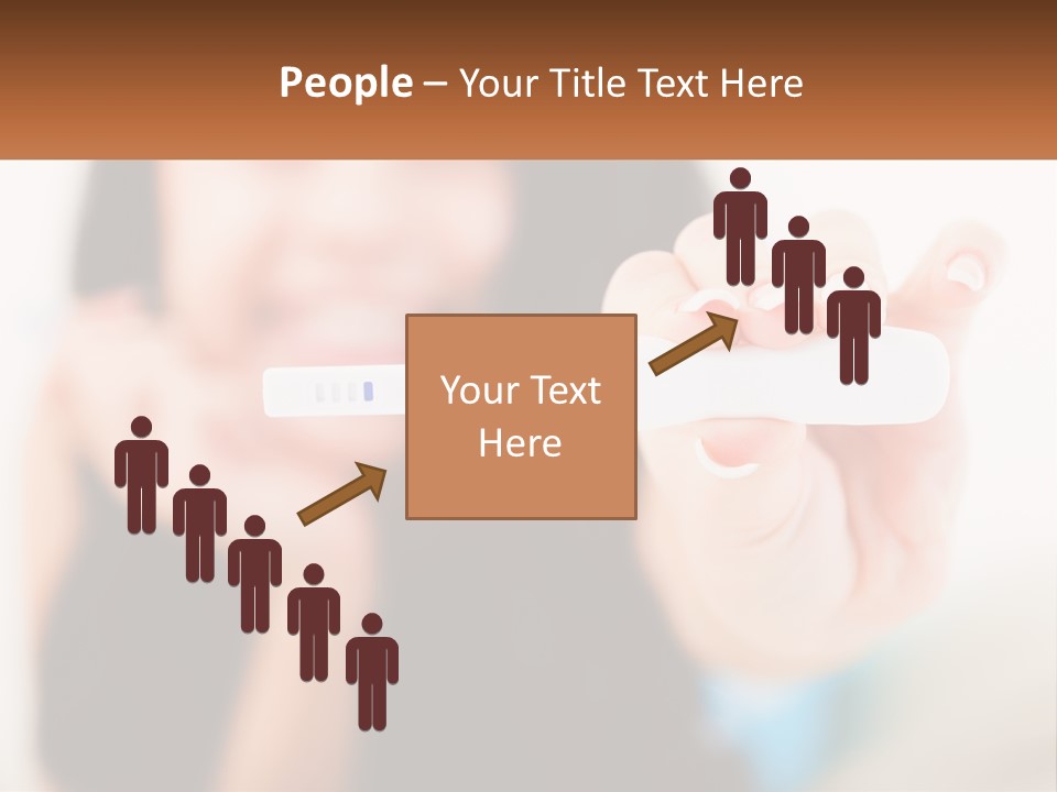 A Woman Holding A Toothbrush In Her Hand PowerPoint Template