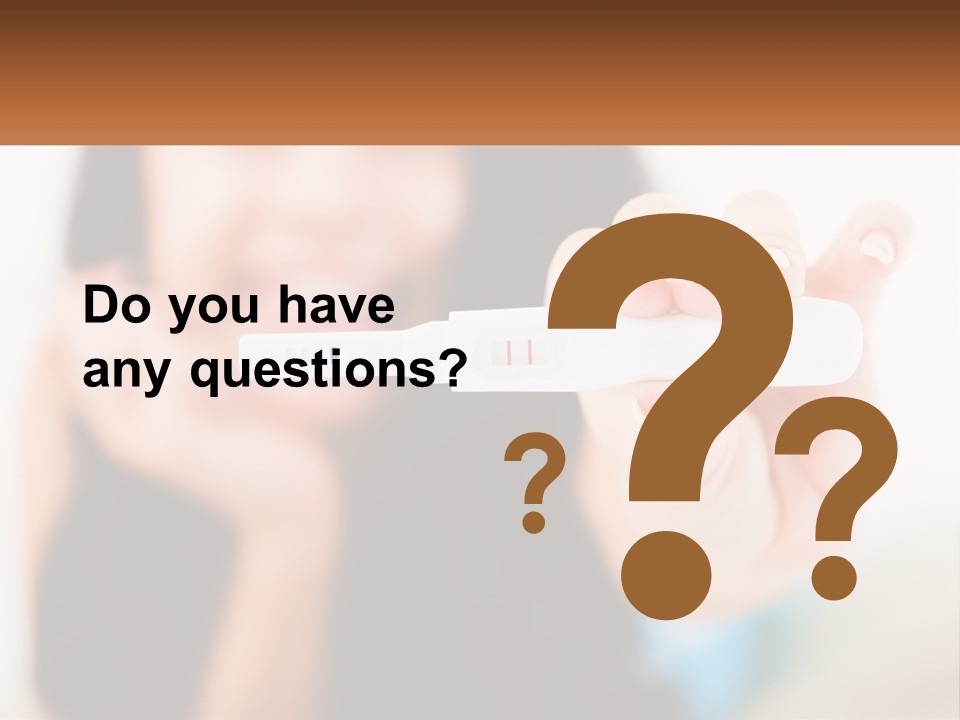 A Woman Holding A Toothbrush In Her Hand PowerPoint Template