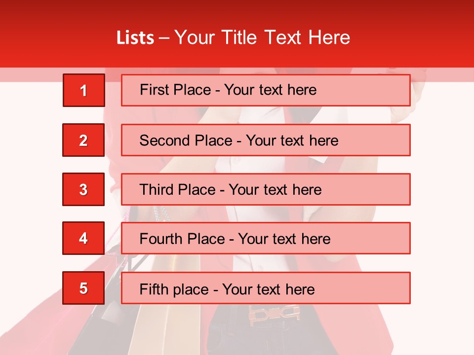 A Woman Holding Shopping Bags And A Cell Phone PowerPoint Template