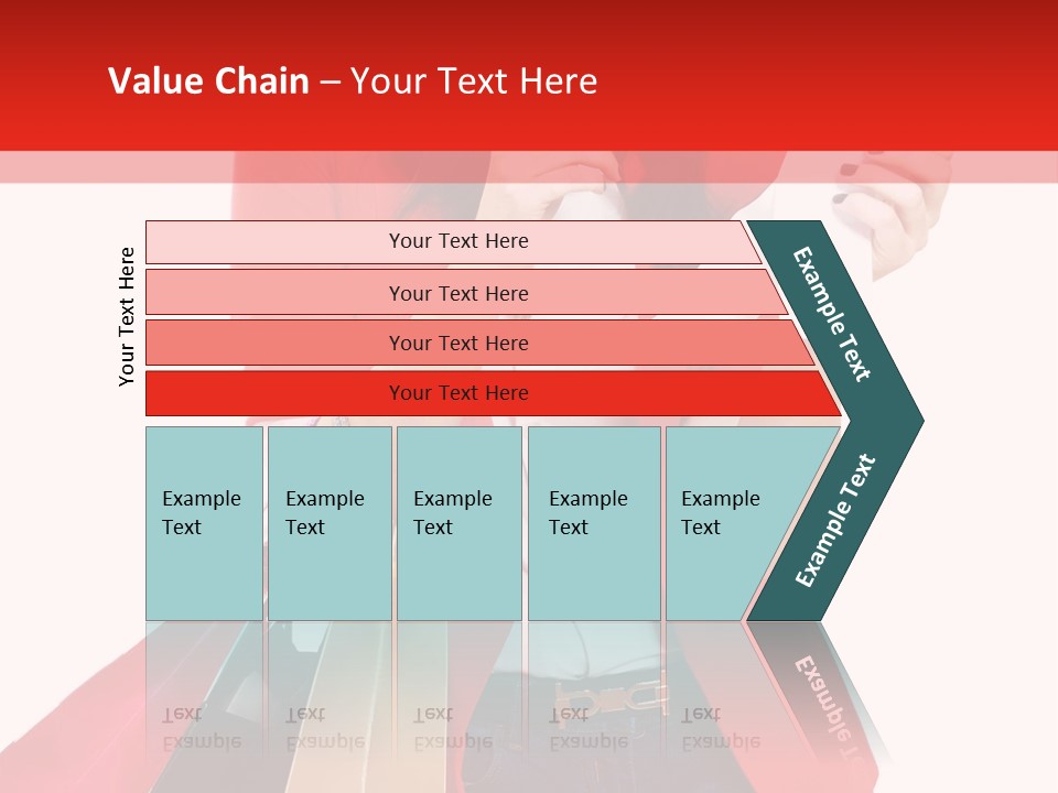 A Woman Holding Shopping Bags And A Cell Phone PowerPoint Template