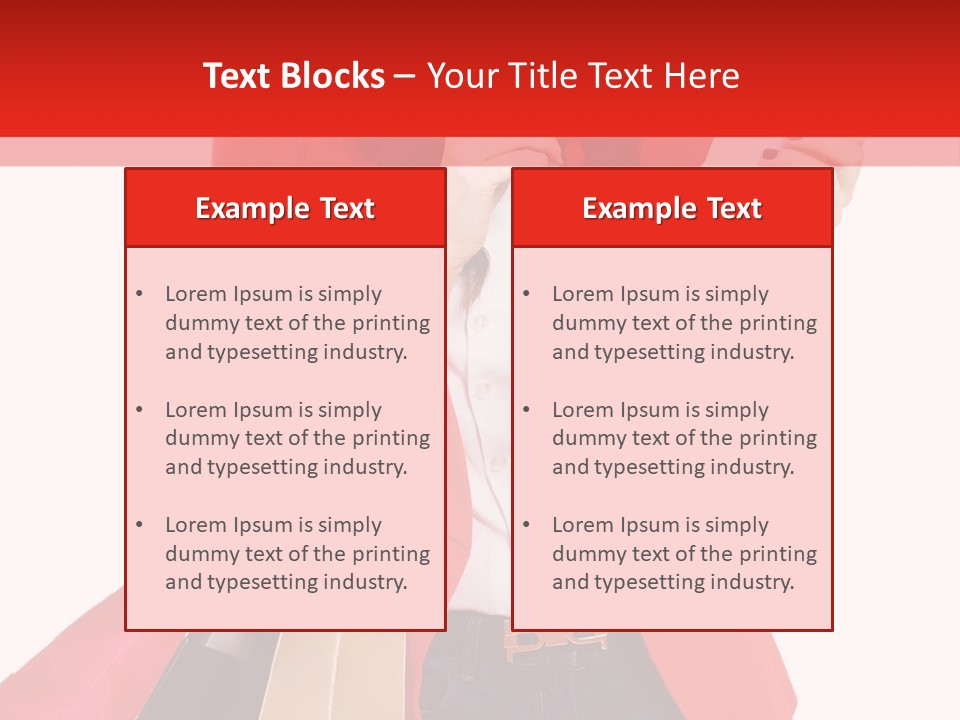 A Woman Holding Shopping Bags And A Cell Phone PowerPoint Template