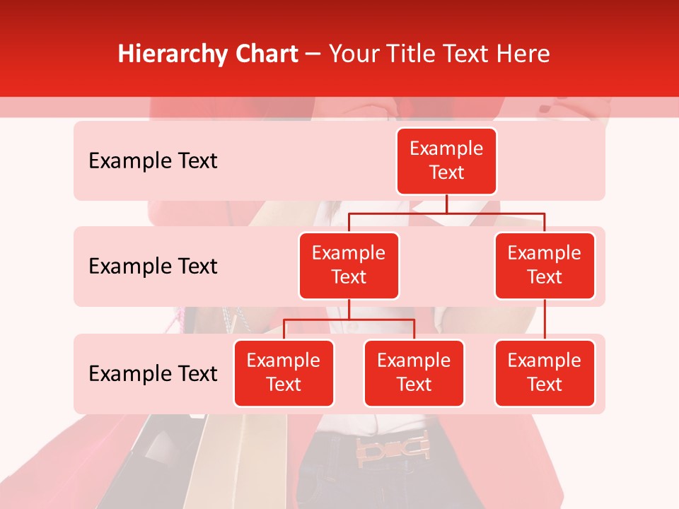 A Woman Holding Shopping Bags And A Cell Phone PowerPoint Template