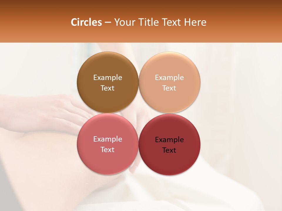 A Woman Getting A Back Massage From A Professional Massager PowerPoint Template