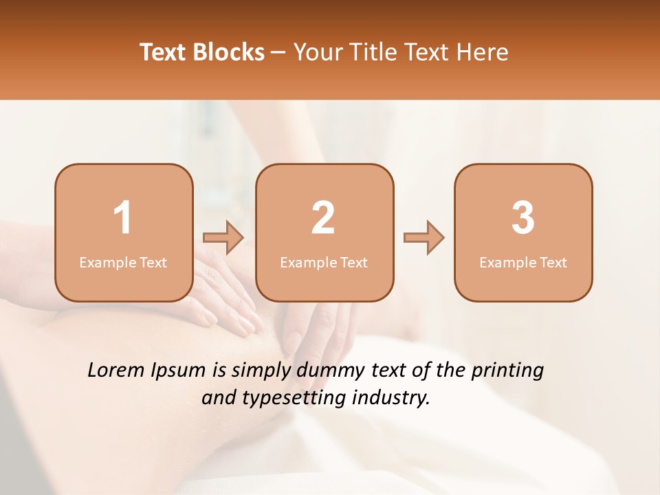 A Woman Getting A Back Massage From A Professional Massager PowerPoint Template