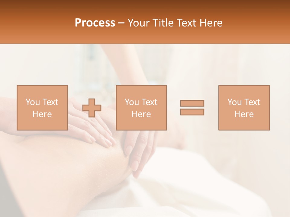 A Woman Getting A Back Massage From A Professional Massager PowerPoint Template
