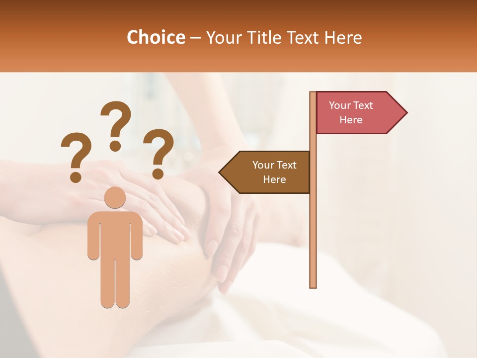 A Woman Getting A Back Massage From A Professional Massager PowerPoint Template