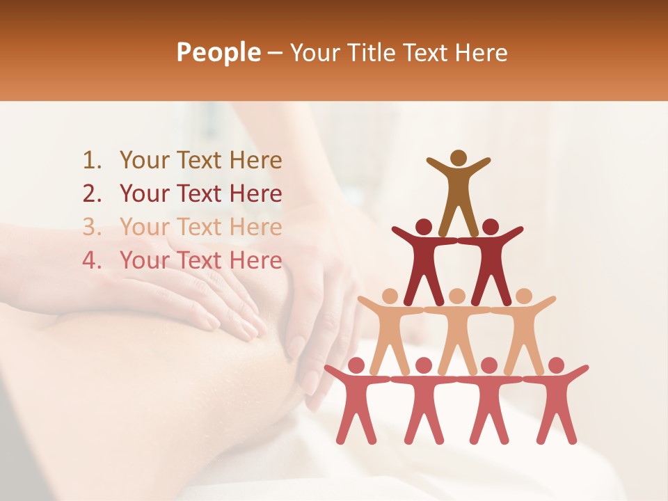A Woman Getting A Back Massage From A Professional Massager PowerPoint Template
